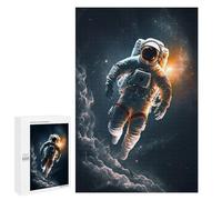 Puzzles 1000 PCS pour Adolescents Astronaut Floting in Space Puzzles pour Adultes Décoration Murale Jouet Difficile, Difficile, Stimulant À Compléter 1000 PCS