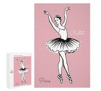 Puzzles 1000 PCS pour Adolescents Ballet Dancer in Paris Puzzle pour Adultes Jouets Anti-Stress Modèle À Assembler Cadeau d'anniversaire, Cadeaux, 1000 PCS