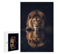 Puzzles 1000 PCS pour Adolescents Beautiful Magical Lion Jeu De Puzzle Casse-tête Anti-Stress Stimulant À Compléter 1000 PCS