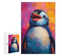 Puzzles 1000 PCS pour Adolescents Blissful Cute Penguin Puzzles pour Adultes À Monter Soi-même - Jeux Éducatifs Et Amusants en Famille 1000 PCS