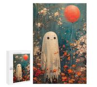 Puzzles 1000 PCS pour Adolescents Boho Ghost with Balloon Puzzles pour Adultes Décoration Murale Jouet Difficile, Difficile, Stimulant À Compléter 1000 PCS