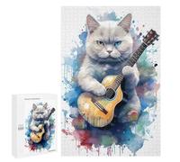 Puzzles 1000 PCS pour Adolescents British Short Hair Cat Puzzles pour Adultes Jeux De Détente Décoration Murale Idéal comme Cadeau pour Toute La Famille 1000 PCS