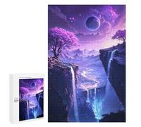 Puzzles 1000 PCS pour Adolescents Celestial Cherry Blossoms Cascade Puzzles pour Adultes Jeux Amusants Difficile Difficile À Compléter 1000 PCS