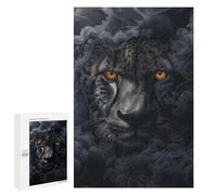 Puzzles 1000 PCS pour Adolescents Cheetah in Black Smoke Puzzles pour Adultes Décoration Murale Jouet Difficile, Difficile, Stimulant À Compléter 1000 PCS