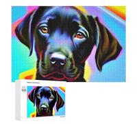 Puzzles 1000 PCS pour Adolescents Colorful Abstract Dog Portrait -1 Jeux De Puzzle Relaxants Améliorent La Mémoire Offrez-Les en Cadeau À Toute La Famille 1000 PCS