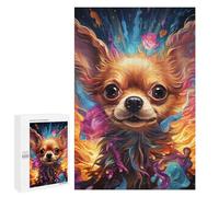 Puzzles 1000 PCS pour Adolescents Colorful Abstract Dog Portrait -6 Jeux De Puzzle Relaxants Améliorent La Mémoire Offrez-Les en Cadeau À Toute La Famille 1000 PCS