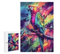 Puzzles 1000 PCS pour Adolescents Colorful Parrot Painting Puzzles pour Adultes Décoration Murale Jouet Difficile, Difficile, Stimulant À Compléter 1000 PCS