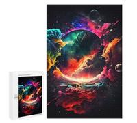 Puzzles 1000 PCS pour Adolescents Colorful Universe Paint Puzzles pour Adultes Jeux Amusants Difficile Difficile À Compléter 1000 PCS