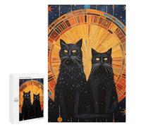 `Puzzles 1000 PCS pour Adolescents Cosmic Cats Puzzles pour Adultes Jeux De Détente Découpe De Précision Offre Spéciale Cadeaux pour Toute La Famille 1000 PCS