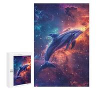 Puzzles 1000 PCS pour Adolescents Cosmic Dolphin Puzzles pour Adultes Jeux Amusants Difficile Difficile À Compléter 1000 PCS