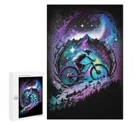 Puzzles 1000 PCS pour Adolescents Cosmic Mountain Bike Ride Puzzles pour Adultes Jeux Amusants Difficile Difficile À Compléter 1000 PCS