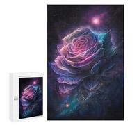 Puzzles 1000 PCS pour Adolescents Cosmic Rose Bloom-1 Puzzles pour Adultes Jeux Amusants Difficile Difficile À Compléter 1000 PCS