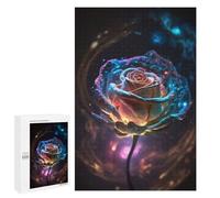 Puzzles 1000 PCS pour Adolescents Cosmic Rose Bloom Puzzle pour Adultes : Un Jeu Manuel Amusant Et Humoristique pour Un Anniversaire Ou Noël 1000 PCS