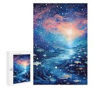 Puzzles 1000 PCS pour Adolescents Cosmic School of Fish Jeu De Puzzle Casse-tête Anti-Stress Stimulant À Compléter 1000 PCS