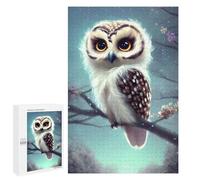 Puzzles 1000 PCS pour Adolescents Cute Owl on A Branch Puzzles pour Adultes Décoration Murale Jouet Difficile, Difficile, Stimulant À Compléter 1000 PCS