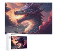 Puzzles 1000 PCS pour Adolescents Dragon Storms Over The Sea Puzzles pour Adultes Jeux De Détente Décoration Murale Idéal comme Cadeau pour Toute La Famille 1000 PCS
