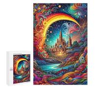 Puzzles 1000 PCS pour Adolescents Enchanted Castle Dreamscape Jeux De Puzzle Relaxants Améliorent La Mémoire Offrez-Les en Cadeau À Toute La Famille 1000 PCS
