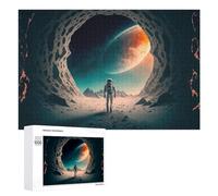 Puzzles 1000 PCS pour Adolescents Exploring Alien Planets A Spacewalk Adventure Puzzles pour Adultes Jouets Anti-Stress Décoration Parfaite Cadeaux Anti-Stress 1000 PCS