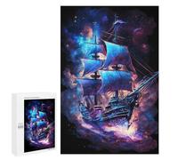 Puzzles 1000 PCS pour Adolescents Fantasy Sailing Ship Artwork -1 Puzzles pour Adultes Jeux Amusants Difficile Difficile À Compléter 1000 PCS