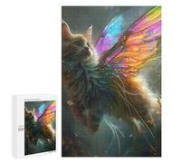 Puzzles 1000 PCS pour Adolescents Flying Cat with Wings Puzzles pour Adultes Décoration Murale Jouet Difficile, Difficile, Stimulant À Compléter 1000 PCS