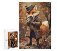 Puzzles 1000 PCS pour Adolescents Fox Detective Puzzle Adulte Jeu Familial Une Œuvre d'art À Offrir en Cadeau À Toute La Famille 1000 PCS