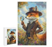 Puzzles 1000 PCS pour Adolescents Fox Detective Puzzles pour Adultes À Monter Soi-même - Jeux Éducatifs Et Amusants en Famille 1000 PCS