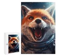 Puzzles 1000 PCS pour Adolescents Funny Space Fox Jeu De Puzzle Casse-tête Anti-Stress Stimulant À Compléter 1000 PCS