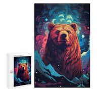 Puzzles 1000 PCS pour Adolescents Galactic Bear Majesty -1 Puzzles pour Adultes Améliore La Mémoire Défi Éducatif Réduction du Stress Cadeaux 1000 PCS