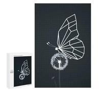 Puzzles 1000 PCS pour Adolescents Geometric Butterfly on Dandelion Jeu De Puzzle Casse-tête Anti-Stress Stimulant À Compléter 1000 PCS