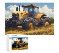 Puzzles 1000 PCS pour Adolescents Golden Harvest Tractor in Action Jeux De Puzzle Relaxants Améliorent La Mémoire Offrez-Les en Cadeau À Toute La Famille 1000 PCS