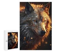 Puzzles 1000 PCS pour Adolescents Golden White Wolf Jeu De Puzzle Casse-tête Anti-Stress Stimulant À Compléter 1000 PCS