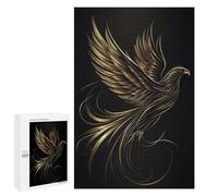 Puzzles 1000 PCS pour Adolescents Golden Winged Eagle Puzzle Adulte Jeu Familial Une Œuvre d'art À Offrir en Cadeau À Toute La Famille 1000 PCS
