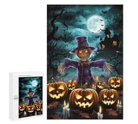 Puzzles 1000 PCS pour Adolescents Halloween Scarecrow Puzzles pour Adultes À Monter Soi-même - Jeux Éducatifs Et Amusants en Famille 1000 PCS
