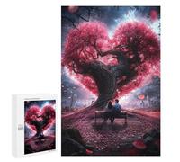 Puzzles 1000 PCS pour Adolescents Heart Tree Love Puzzle pour Adultes Jouets Anti-Stress Modèle À Assembler Cadeau d'anniversaire, Cadeaux, 1000 PCS