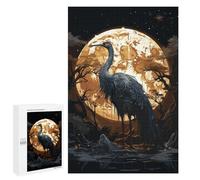 Puzzles 1000 PCS pour Adolescents Horror Black Stork Puzzle pour Adultes : Un Jeu Manuel Amusant Et Humoristique pour Un Anniversaire Ou Noël 1000 PCS