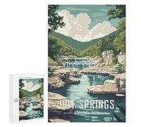Puzzles 1000 PCS pour Adolescents Hot Springs National Park Puzzles pour Adultes Jeu De Réflexion Cadeau d'anniversaire Difficile À Compléter 1000 PCS