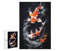 `Puzzles 1000 PCS pour Adolescents Koi Underwater Dreamscape Puzzles pour Adultes Jeux De Détente Découpe De Précision Offre Spéciale Cadeaux pour Toute La Famille 1000 PCS
