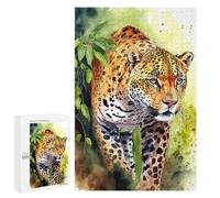 Puzzles 1000 PCS pour Adolescents Leopard in The Jungle Puzzles pour Adultes Jouets Anti-Stress Décoration Parfaite Cadeaux Anti-Stress 1000 PCS