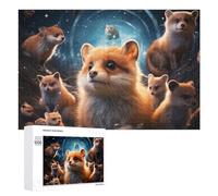 Puzzles 1000 PCS pour Adolescents Magical Fox Gathering in Winter Night Jeux De Puzzle Relaxants Améliorent La Mémoire Offrez-Les en Cadeau À Toute La Famille 1000 PCS