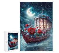 Puzzles 1000 PCS pour Adolescents Magical Winter Night Scene Puzzles pour Adultes Jeux Relaxants Difficulté Défi Éducatif Difficile 1000 PCS