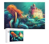Puzzles 1000 PCS pour Adolescents Mermaid's Underwater Palace Jeux De Puzzle Relaxants Améliorent La Mémoire Offrez-Les en Cadeau À Toute La Famille 1000 PCS