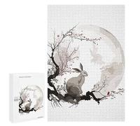 Puzzles 1000 PCS pour Adolescents Minimalist Rabbit Jeu De Puzzle Casse-tête Anti-Stress Stimulant À Compléter 1000 PCS