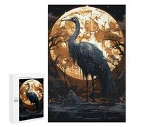 Puzzles 1000 PCS pour Adolescents Painting Black Stork Puzzles pour Adultes À Monter Soi-même - Jeux Éducatifs Et Amusants en Famille 1000 PCS