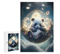 Puzzles 1000 PCS pour Adolescents Panda in Moonlit Garden -1 Puzzle Adulte Jeu Familial Une Œuvre d'art À Offrir en Cadeau À Toute La Famille 1000 PCS