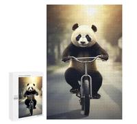 Puzzles 1000 PCS pour Adolescents Panda on A Bicycle Puzzles pour Adultes - Jeux De Construction - Analyse Et Logique - Idées Cadeaux pour Toute La Famille 1000 PCS