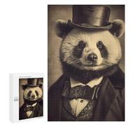 Puzzles 1000 PCS pour Adolescents Panda Vintage Jeu De Puzzle Casse-tête Anti-Stress Stimulant À Compléter 1000 PCS