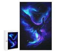 Puzzles 1000 PCS pour Adolescents Phoenix Neon Animal Puzzles pour Adultes Jeu De Réflexion Cadeau d'anniversaire Difficile À Compléter 1000 PCS