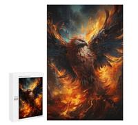 Puzzles 1000 PCS pour Adolescents Phoenix Rising Mythical Bird Artwork -1 Puzzles pour Adultes Améliore La Mémoire Interaction Parent-Enfant Jouet Jeu Intellectuel 1000 PCS