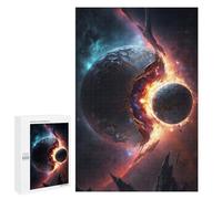 Puzzles 1000 PCS pour Adolescents Planetary Convergence in Space Puzzles pour Adultes - Jeux De Construction - Analyse Et Logique - Idées Cadeaux pour Toute La Famille 1000 PCS