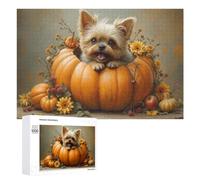 Puzzles 1000 PCS pour Adolescents Pumpkin Dog Halloween Decor Jeux De Puzzle Relaxants Améliorent La Mémoire Offrez-Les en Cadeau À Toute La Famille 1000 PCS